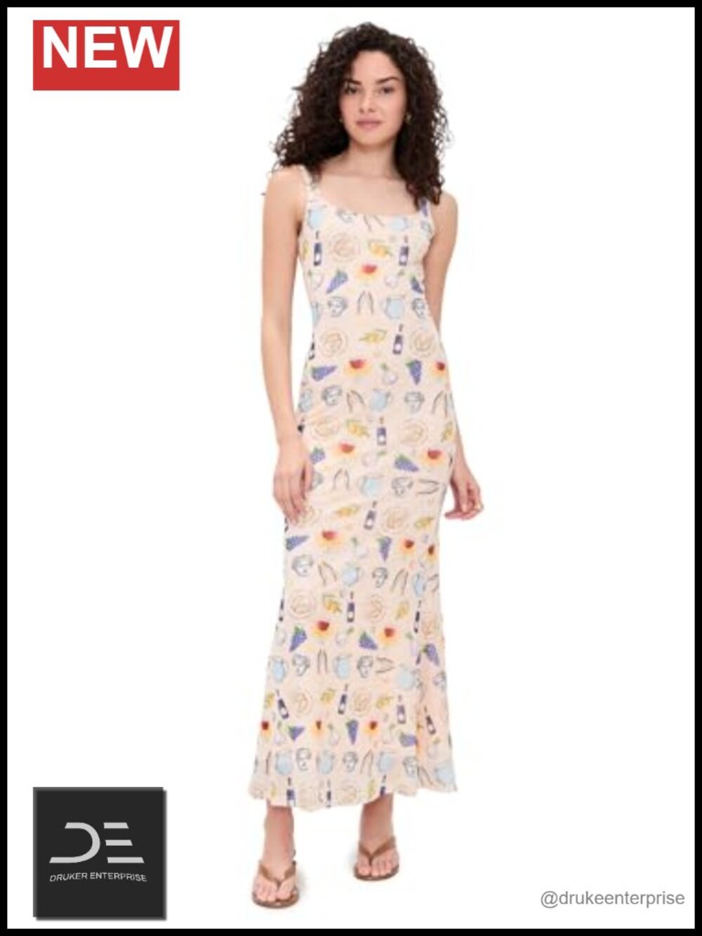 Women's Mesh Maxi Dress A-Line Scoop Neck Sleeveless Summer Casual
